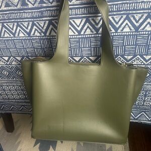 Olive Green Tote Bag